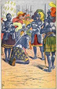 Verzachting van Francois I door Louis Charles Bombled