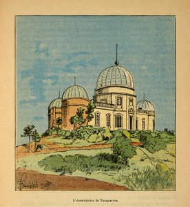 De Oorlog in Madagaskar-Anekdotische Geschiedenis van de Franse Expedities van 1885-1895 door Henri Galli, geïllustreerd door Louis Bombled (1862-1927): Het Observatorium van Tananarive in 1895, Privécollectie