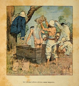 De oorlog in Madagaskar-Anekdotische geschiedenis van de Franse expedities van 1885-1895 door Henri Galli dit Galllichet (1854-1922), geïllustreerd door Louis Bombled (1862-1927): De Lefebvre-auto