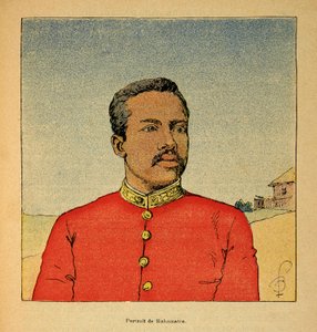 De Oorlog in Madagaskar-Anekdotische Geschiedenis van de Franse Expedities van 1885-1895 door Henri Galli, geïllustreerd door Louis Bombled: Portret van Prins Ramahatra, privécollectie