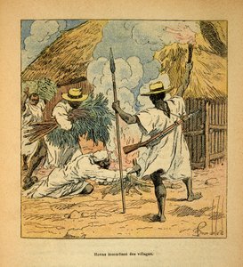 De Oorlog in Madagaskar-Anekdotische Geschiedenis van de Franse Expedities van 1885-1895 door Henri Galli, geïllustreerd door Louis Bombled: Hova