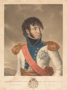 Joachim Murat (Joachim-Napoleon, Koning van Napels en Sicilië, Grootadmiraal van Frankrijk) door Louis Charles Ruotte after Albert Jakob Frans Gregorius after Antoine Jean Gros