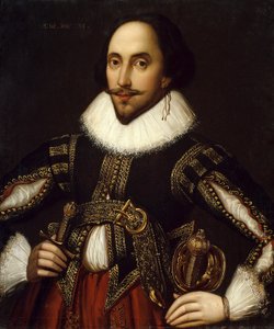 Portret van de Britse toneelschrijver William Shakespeare
