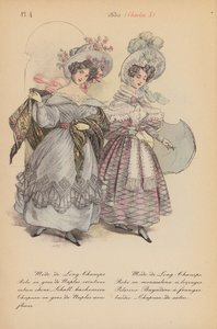 Franse mode: 1830, Charles X (kleur litho) door Louis Colas