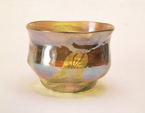 Favrile kom, voor de Glass Decorating Company, New York, ca. 1894