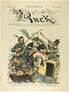 De grote Amerikaanse staatsman, Puck door Louis Dalrymple