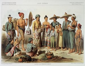 Laotiaanse bevolkingen rond 1870 in 