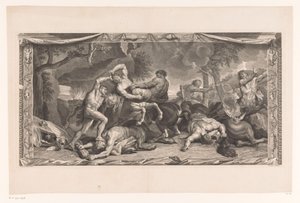 Hercules bevecht de Centauren door Louis Desplaces