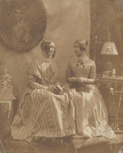 [De vrouw en dochter van de kunstenaar], 1846-49 door Louis Désiré Blanquart Evrard