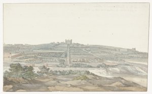 Gezicht op Vedala paleis van de grootmeester, gelegen in het Boschetto op Malta
