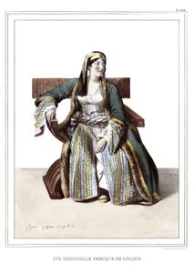 Een Griekse dame uit Livadie. in 