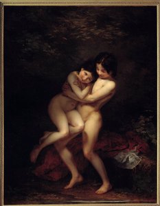 De baders door Louis Edouard Rioult
