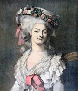 Marie-Louise, prinses de Lamballe, 1892 door Louis Edouard Rioult