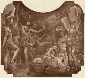 Jupiter en de Corybantes door Louis Emile Durandelle