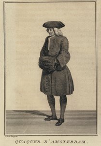 Quaker uit Amsterdam, Nederland door Louis Fabricius (after) Dubourg