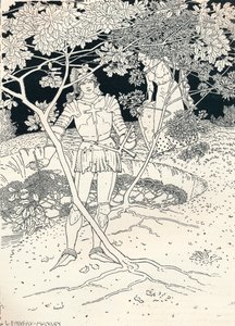 Illustratie bij Spensers Faerie Queene. Canto II. Vers 30 door Louis Fairfax Muckley