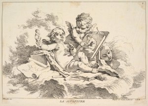 Beeldhouwwerk door Louis Felix de la Rue