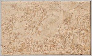 Venus bij de smidse van Vulcanus door Louis Felix de la Rue