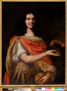 Portret van een komiek van Molière