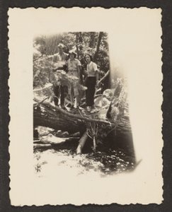 [Figuren in het bos]. door Louis Fleckenstein