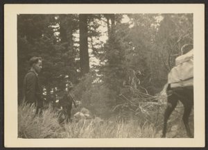 [Figuren in een boslandschap]. door Louis Fleckenstein
