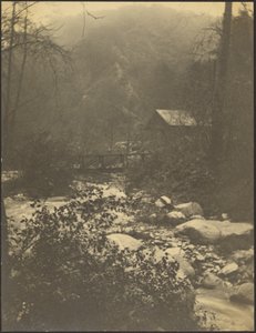 In de kleine Santa Anita Canyon