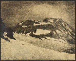 Mt. Shasta krater door Louis Fleckenstein