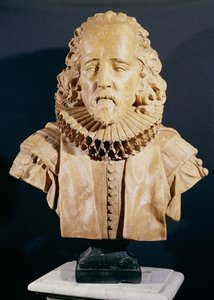 Sir Francis Bacon (1562-1626) Burggraaf St. Albans door Louis Francois Roubillac