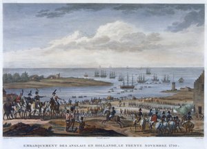 De inscheping van de Engelsen in Holland, 30 november 1799