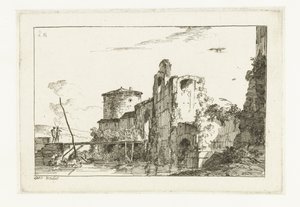 Fort en een brug over de rivier