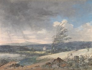 Winderig landschap