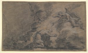 Christus in de tuin van Getsemane door Louis Galloche