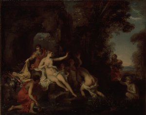 Diana en Actaeon door Louis Galloche