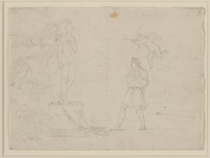 Studie voor Pygmalion en Galatea