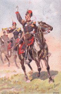 Artillerie, ansichtkaart, 1920s