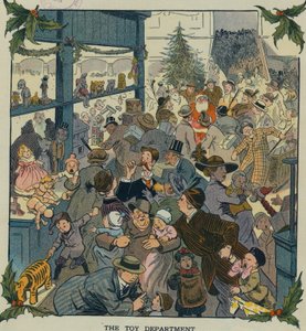 Speelgoedafdeling, VS 1910s door Louis Glackens
