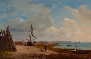 Elbpartij bij Blankenese door Louis Gurlitt
