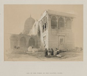 Egypte en Nubië, Deel III: Een van de graven van de Kaliefen, Caïro, 1848 door Louis Haghe