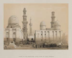 Egypte en Nubië, Deel III: Graf van de Memlooks, Caïro, 1849 door Louis Haghe