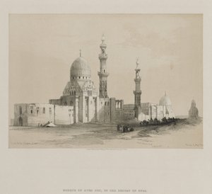 Egypte en Nubië, Deel III: Graven van de Kaliefen-Caïro. Moskee van Ayed Be[y] door Louis Haghe