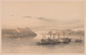 Egypte en Nubië: Deel II - Nr. 28, Algemeen Uitzicht op Asouan en het Eiland Elephantine