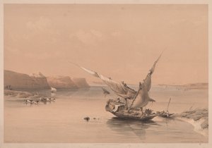 Egypte en Nubië: Deel II - Nr. 6, Toegang tot het Fort van Ibrim, Nubië door Louis Haghe