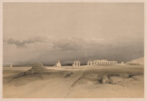 Egypte en Nubië: Deel II - Nr. 8, Ruïnes van het Memnonium, Thebe, 1838