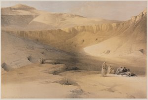 Egypte en Nubië, Deel II: Ingang naar de Graven van de Koningen van Thebe, Bab-El-Malouk door Louis Haghe