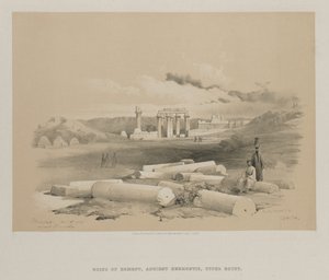 Egypte en Nubië, Deel II: Hermont, Oud Hermonthis, 1848 door Louis Haghe