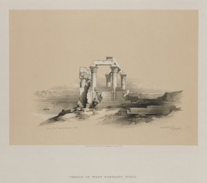 Egypte en Nubië, Deel II: Ruïnes van de Tempel van Kardeseh, Nubië door Louis Haghe