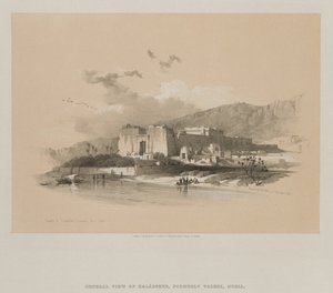 Egypte en Nubië, Deel II: Tempel van Kababshe, Nubië, 1848 door Louis Haghe