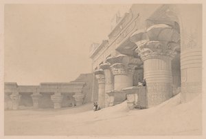 Egypte en Nubië: Deel I - Nr. 10, Edfou, 1838 door Louis Haghe