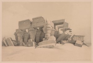 Egypte en Nubië: Deel I - Nr. 1, Nr. 2, Overblijfselen van de Portiek van de Tempel van Kom Ombo