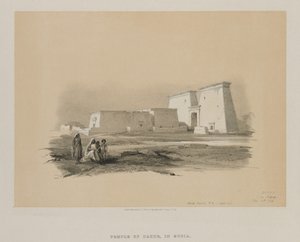 Egypte en Nubië, Deel I: Dakke, in Nubië door Louis Haghe